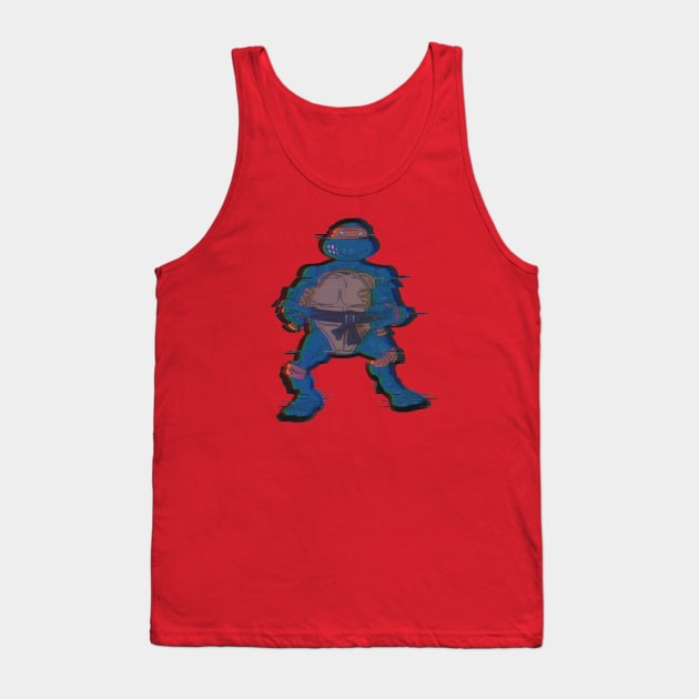 Teenage Mutant Glitchy Turtle Tank Top by Owllee Designs